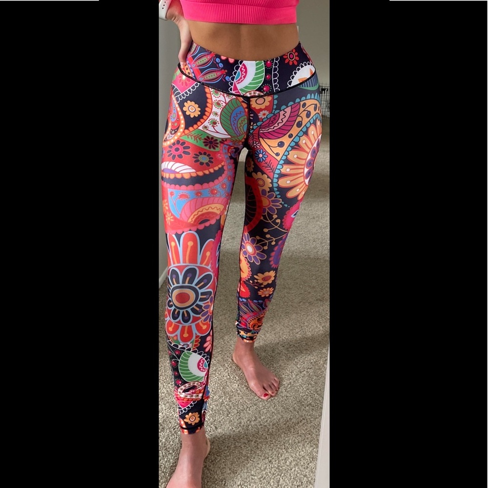 Colorful print leggings